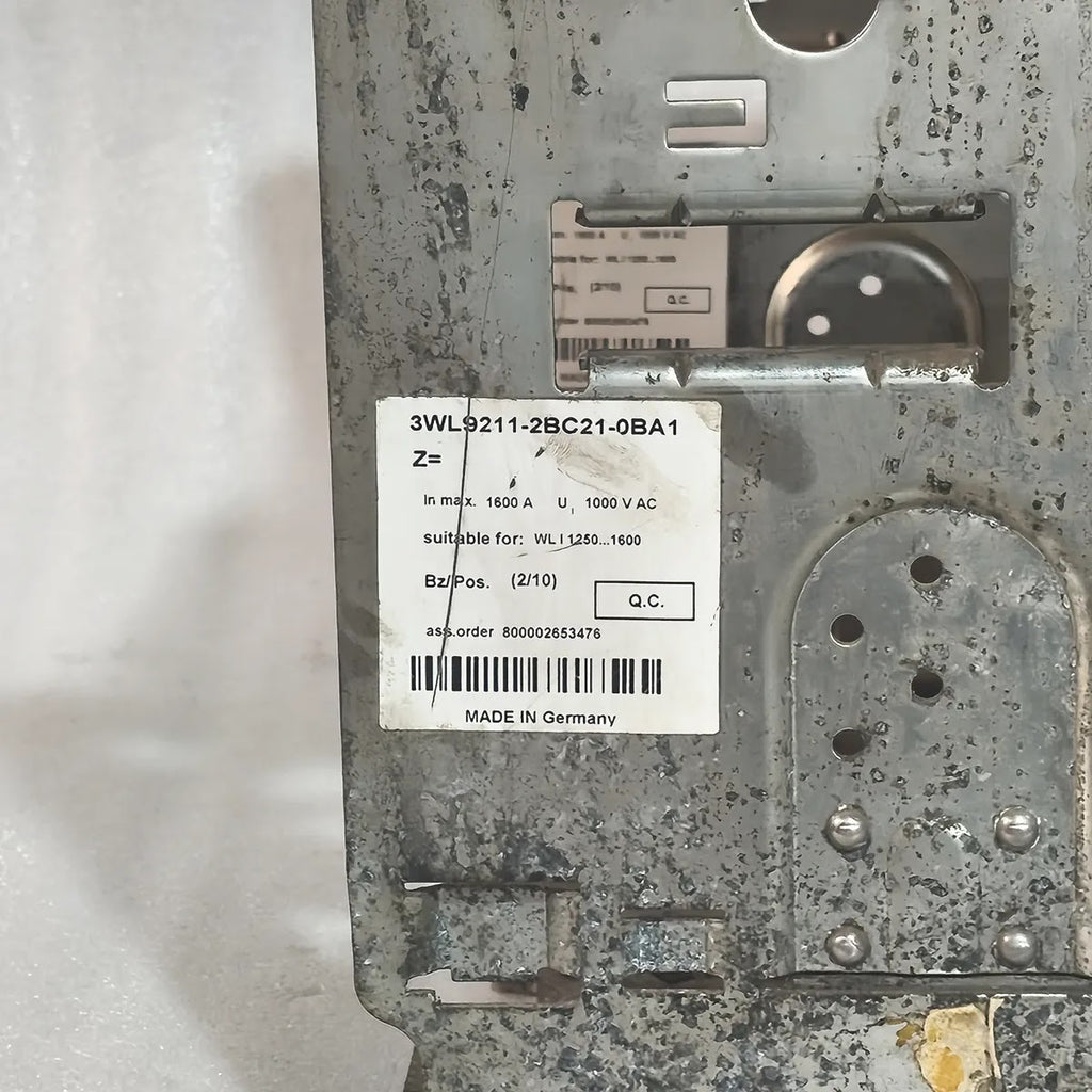 Siemens 3WL1112-2CB46-4GS4-Z Air Circuit Breaker WL I 1250 N 4-Pole 1250A 1000V