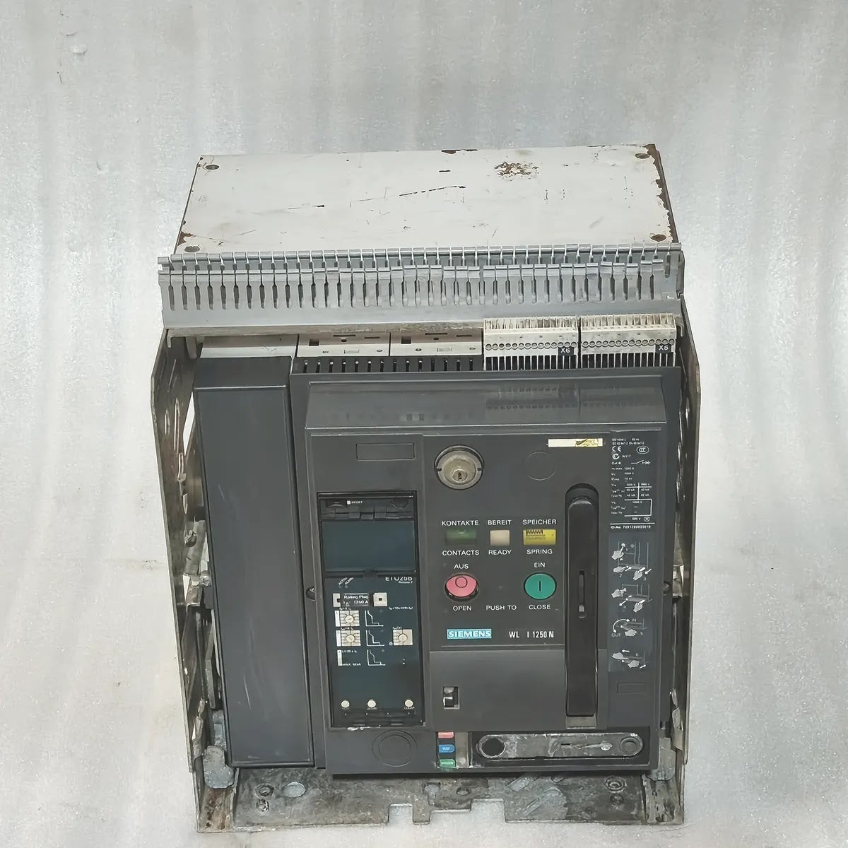 Siemens 3WL1112-2CB46-4GS4-Z Air Circuit Breaker WL I 1250 N 4-Pole 1250A 1000V