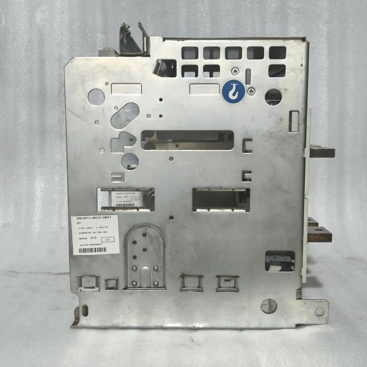 Siemens WL I 1250 N Air Circuit Breaker 3WL1112-2CB45-4GS4-Z 1250A 690V ETU25B