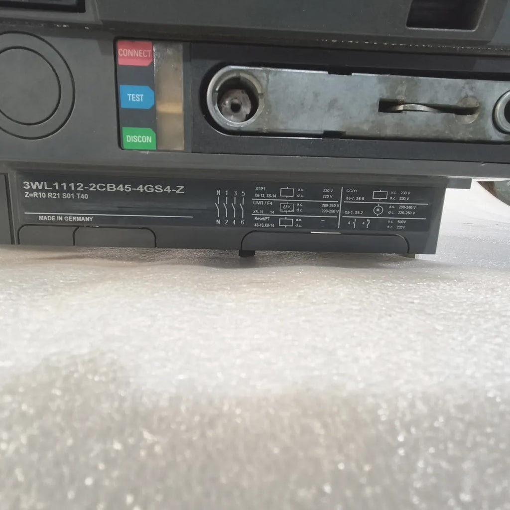Siemens 3WL1112-2CB46-4GS4-Z ACB WL I 1250 N 1250A 1000V 12kV Rating Plug 1250A