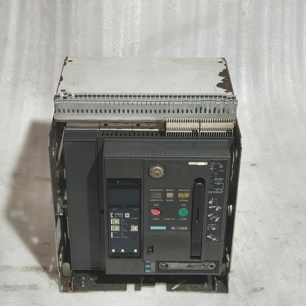 Siemens WL I 1250 N Air Circuit Breaker 3WL1116-3AS42-1AA2 1250A 1000V 55kA