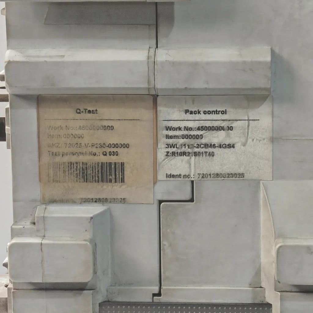 Siemens WL I 1250 N Air Circuit Breaker 3WL1116-3AS42-1AA2 1250A 1000V 55kA