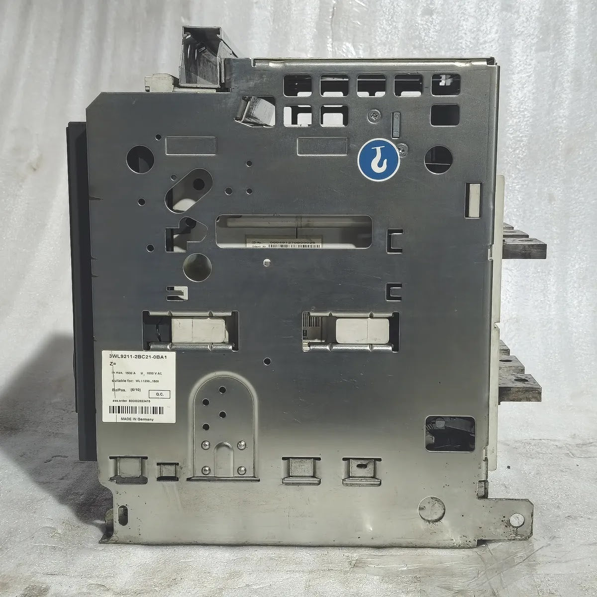 Siemens WL I 1250 N Air Circuit Breaker ETU25B 1250A 3WL1116-3AS42-1AA2 4-Pole