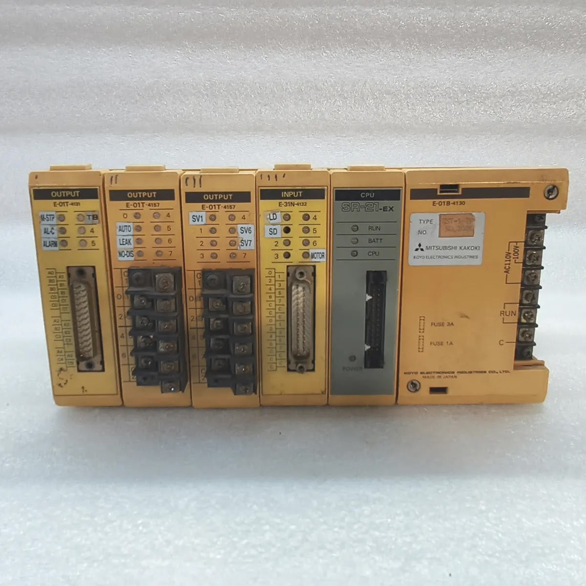 KOYO E-01B-4130 SR-21-EX PLC Rack CPU I/O Modules AC100-110V