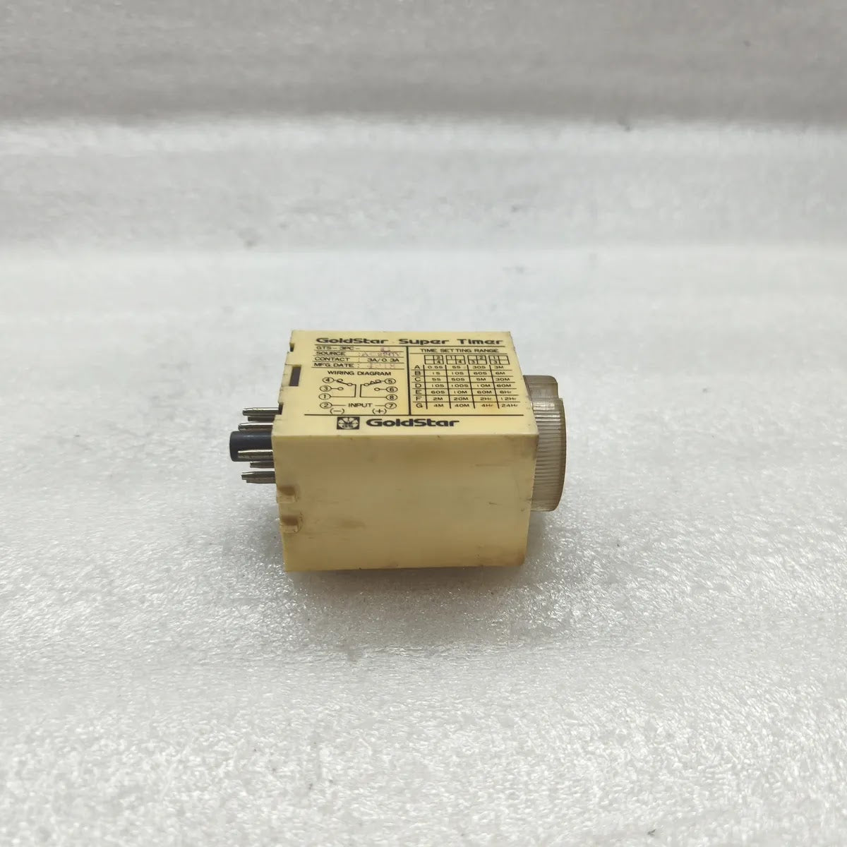 GOLDSTAR GTS-3PC-C Super Timer Time Delay Relay AC220V 0-50 SEC