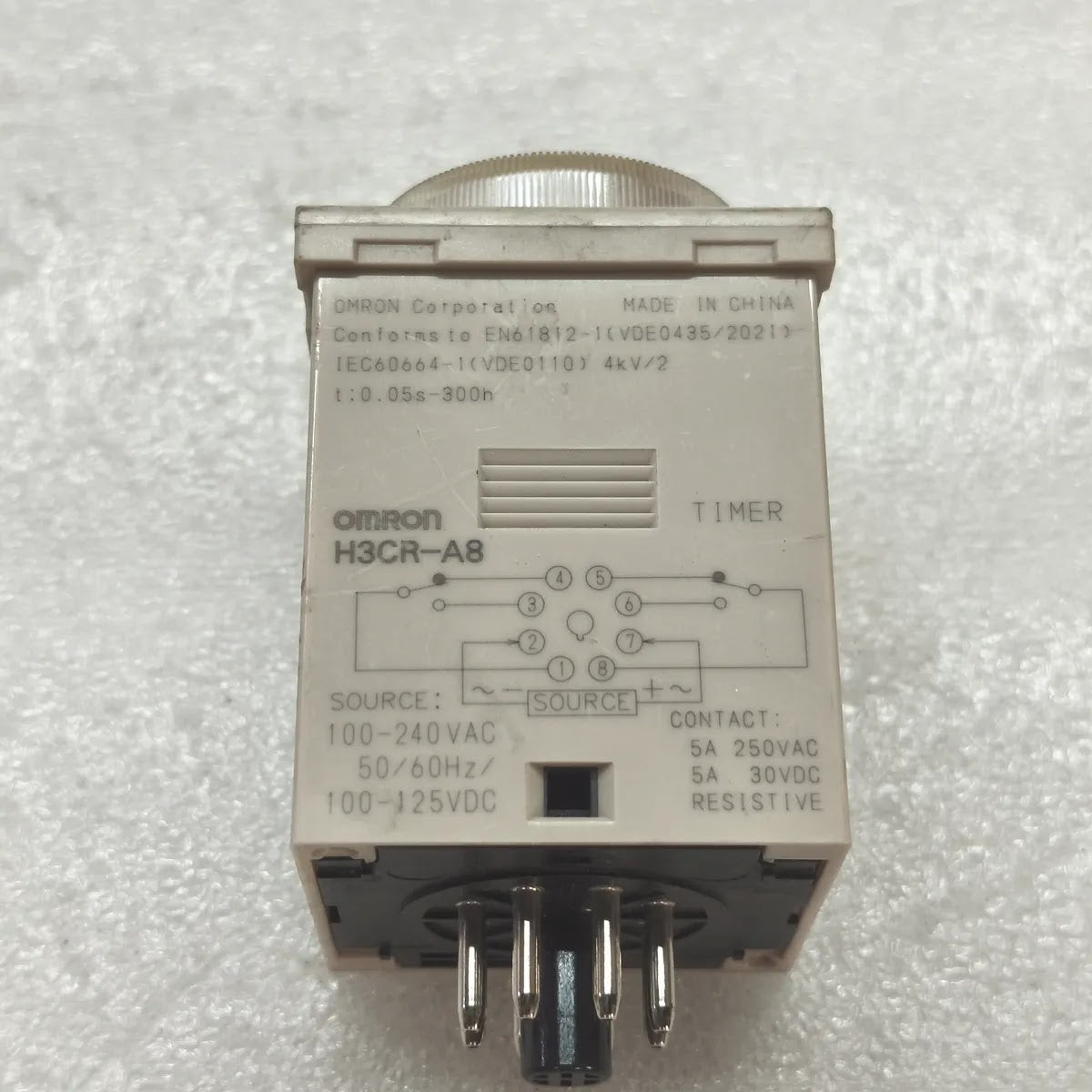 OMRON H3CR-A8 Multi-Function Timer 100-240VAC 5A