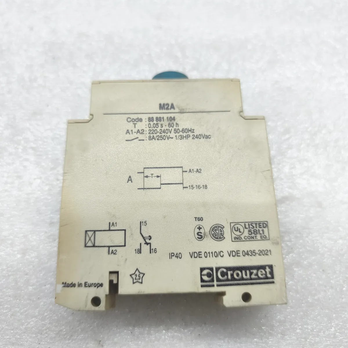 CROUZET M2A 88881104 Timer Relay 220-240V 8A
