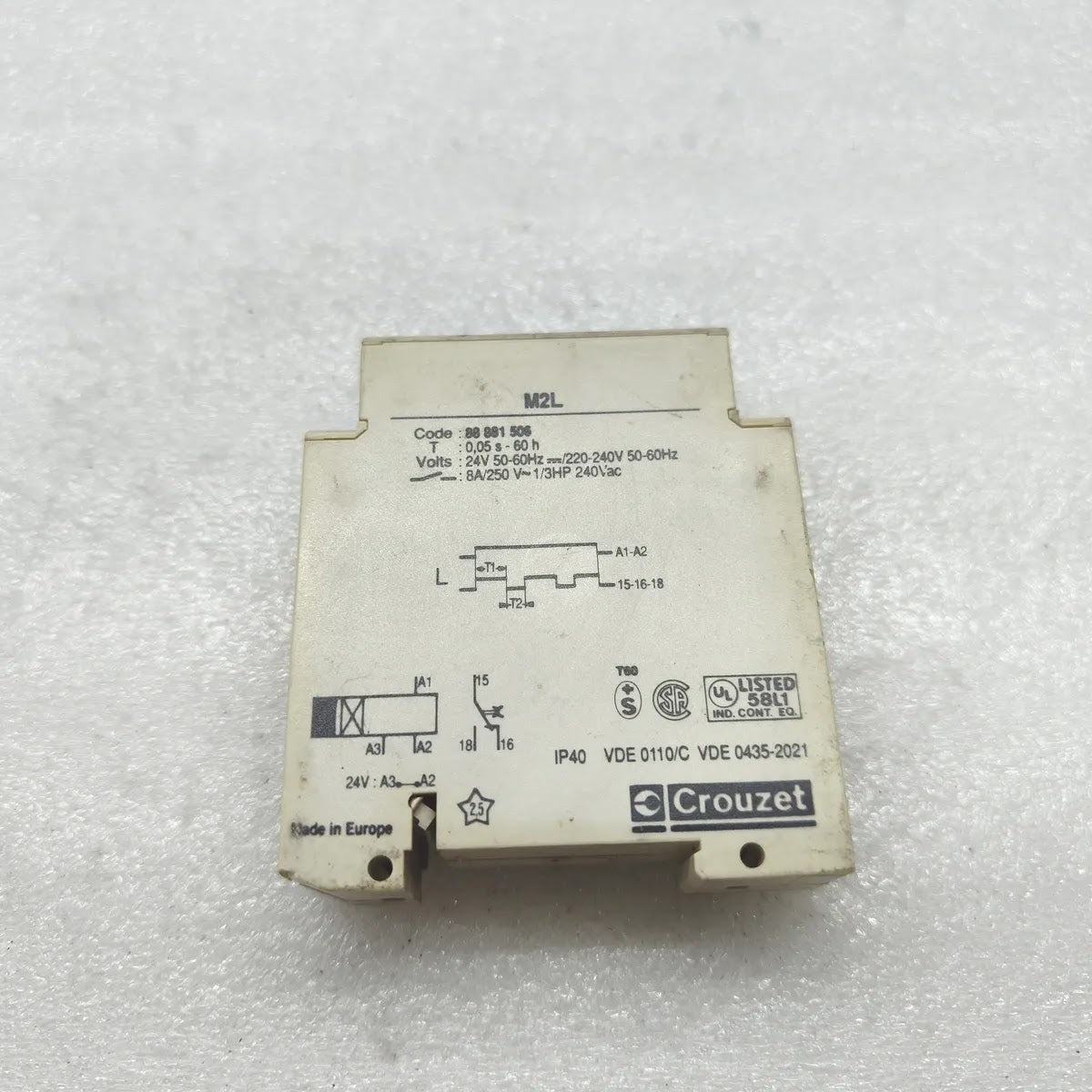 CROUZET M2L 88881506 Cyclic Timer Relay 24V 220-240V
