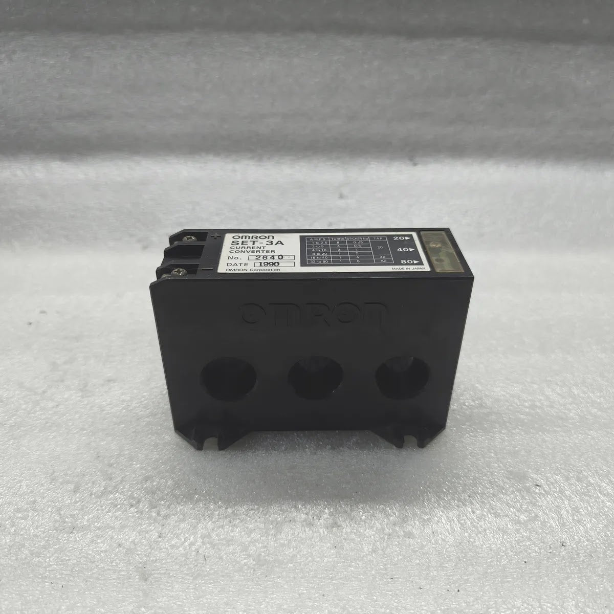 OMRON SET-3A Current Converter 1-80A