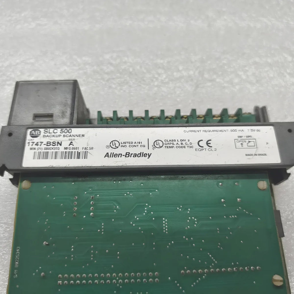 A Bradley 1747-BSN SLC 500 BACKUP SCANNER MODULE 600mA 5V dc
