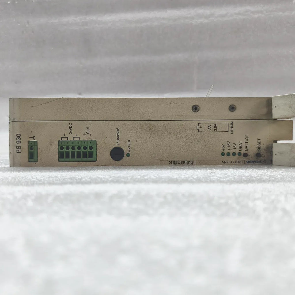 SIEMENS PS 930 9AB4141-4NA POWER SUPPLY MODULE 24VDC +5V +15V -15V