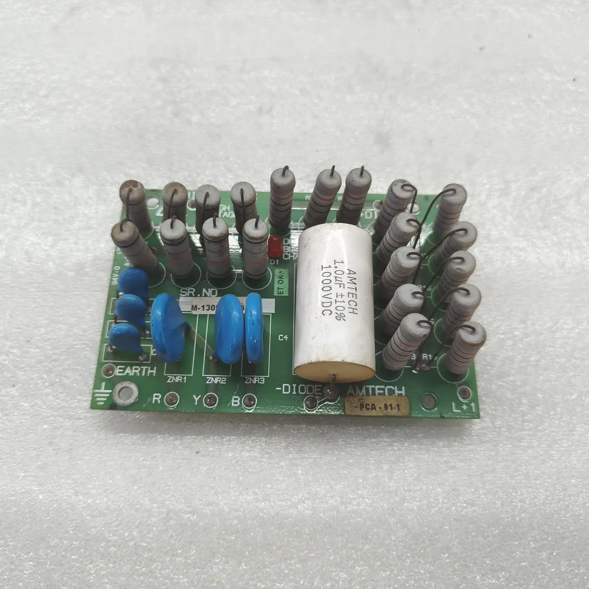 AMTECH PCA-91-1 DIODE PCB CIRCUIT BOARD 1.0uF ±10% 1000VDC