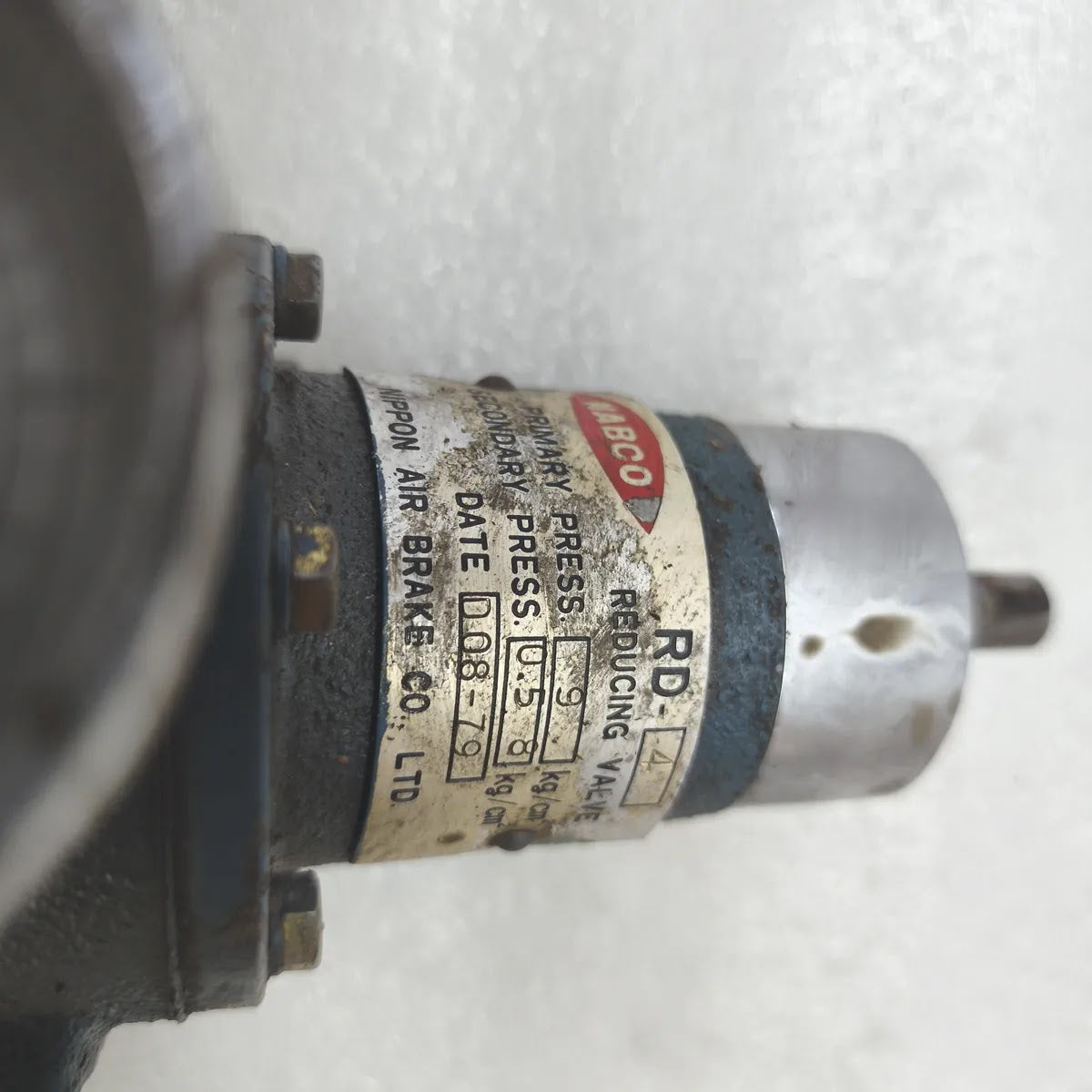 NABCO Reducing Valve RD-4 Primary Press. 9 kg/cm² Secondary Press. 0.5 kg/cm²