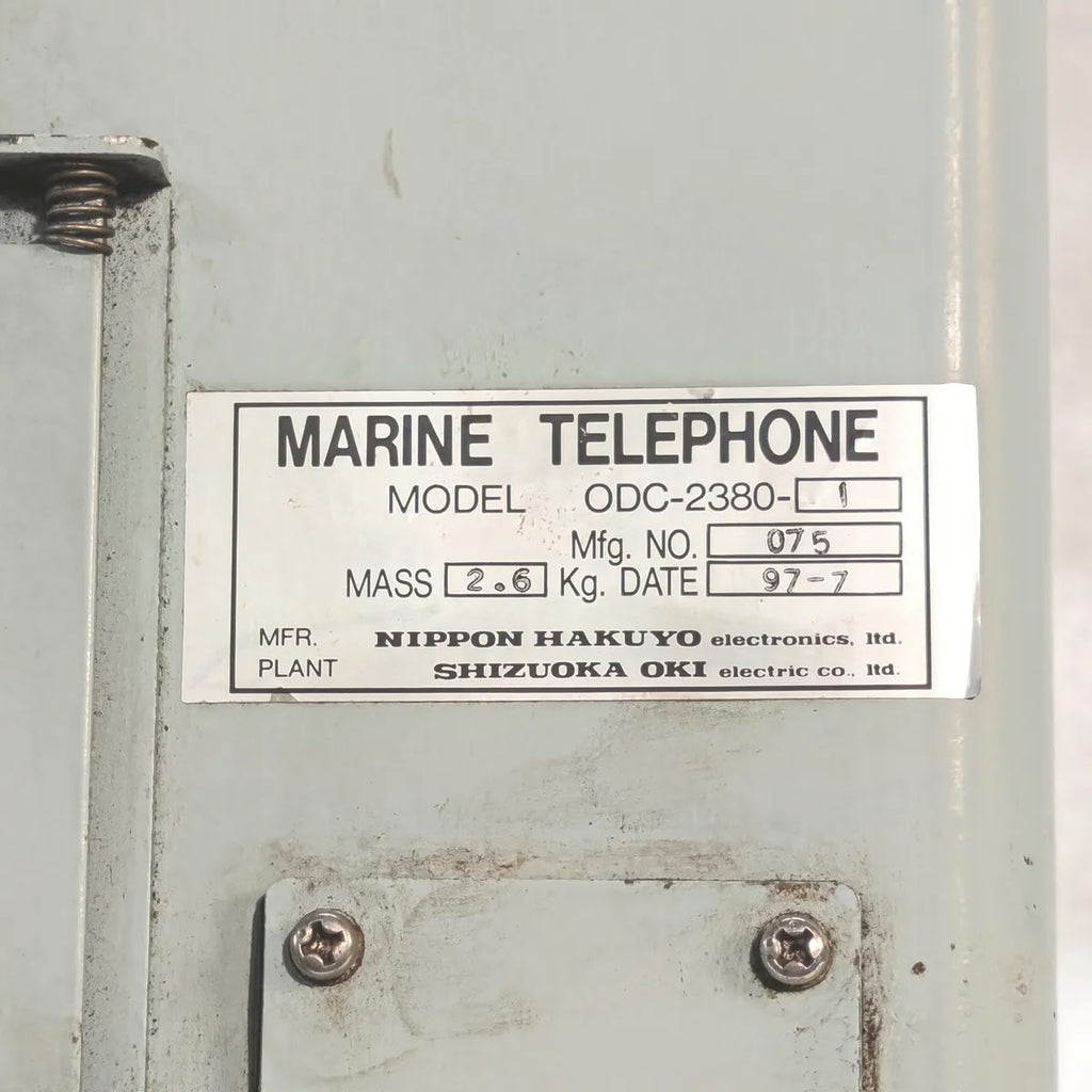 NIPPON HAKUYO ODC-2380 Marine Telephone Elevator Handset Unit OKI