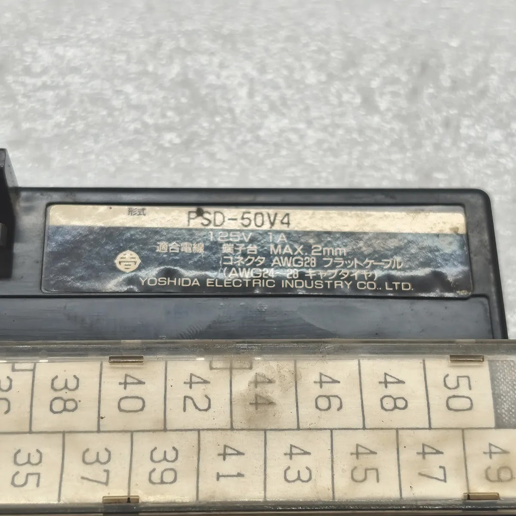 YOSHIDA ELECTRIC INDUSTRY PSD-50V4 Terminal Block 125V 1A 50-Point