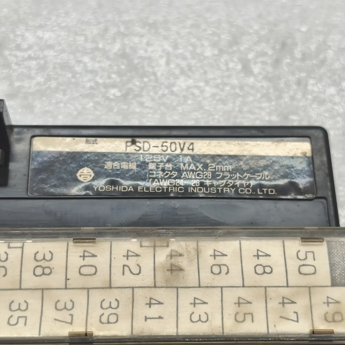 YOSHIDA ELECTRIC INDUSTRY PSD-50V4 Terminal Block 125V 1A 50-Point