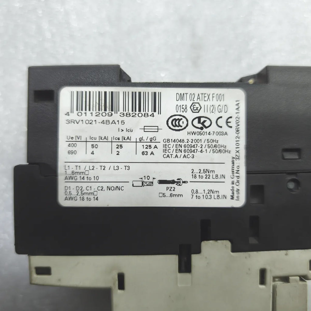 SIEMENS 3RV1021-4BA15 SIRIUS Motor Starter Protector 14-20A 690V 50kA CLASS 10