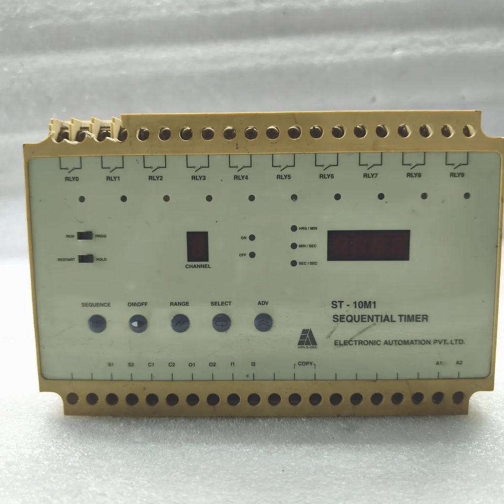 EAPL ST-10M1 SEQUENTIAL TIMER 10-Channel 85-270V AC/DC 10A 250VAC Relay Output
