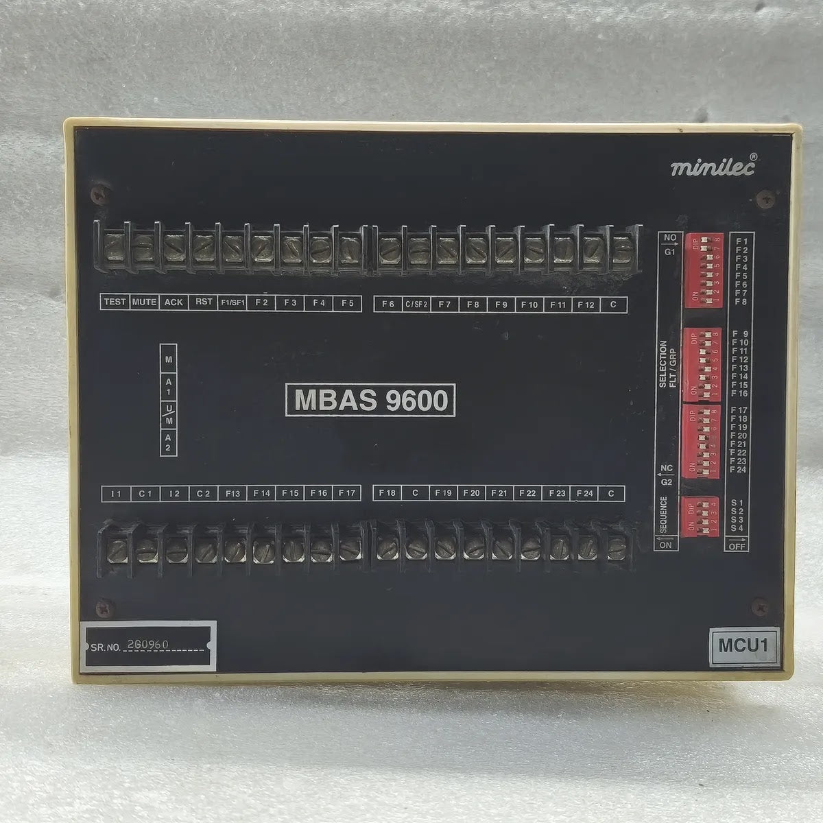 Minilec MBAS 9600 MCU1 Alarm Annunciator Control Unit