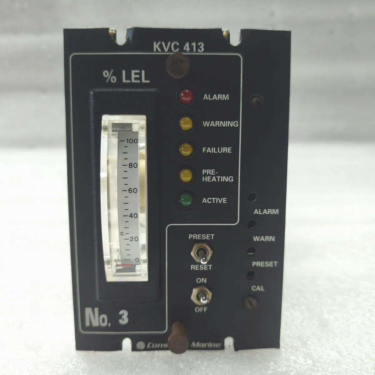 Consilium Marine KVC 413 % LEL Gas Detection Indicator Module ARTNR 3143