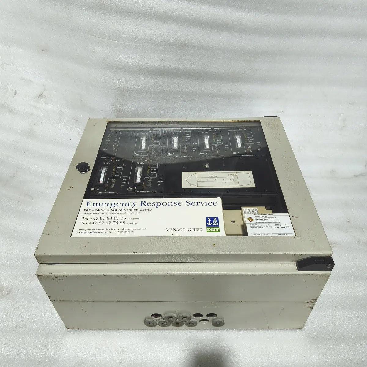 Consilium Marine KVC 413 Gas Detection Control Panel 6-Ch % LEL + KVC 312