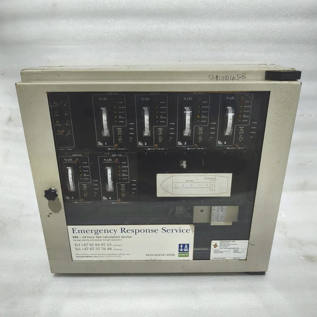 Consilium Marine KVC 413 Gas Detection Control Panel 6-Ch % LEL + KVC 312