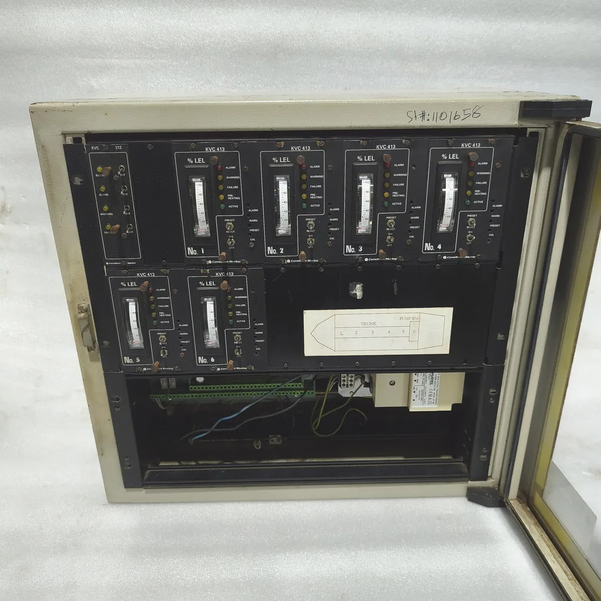Consilium Marine KVC 413 Gas Detection Control Panel 6-Ch % LEL + KVC 312