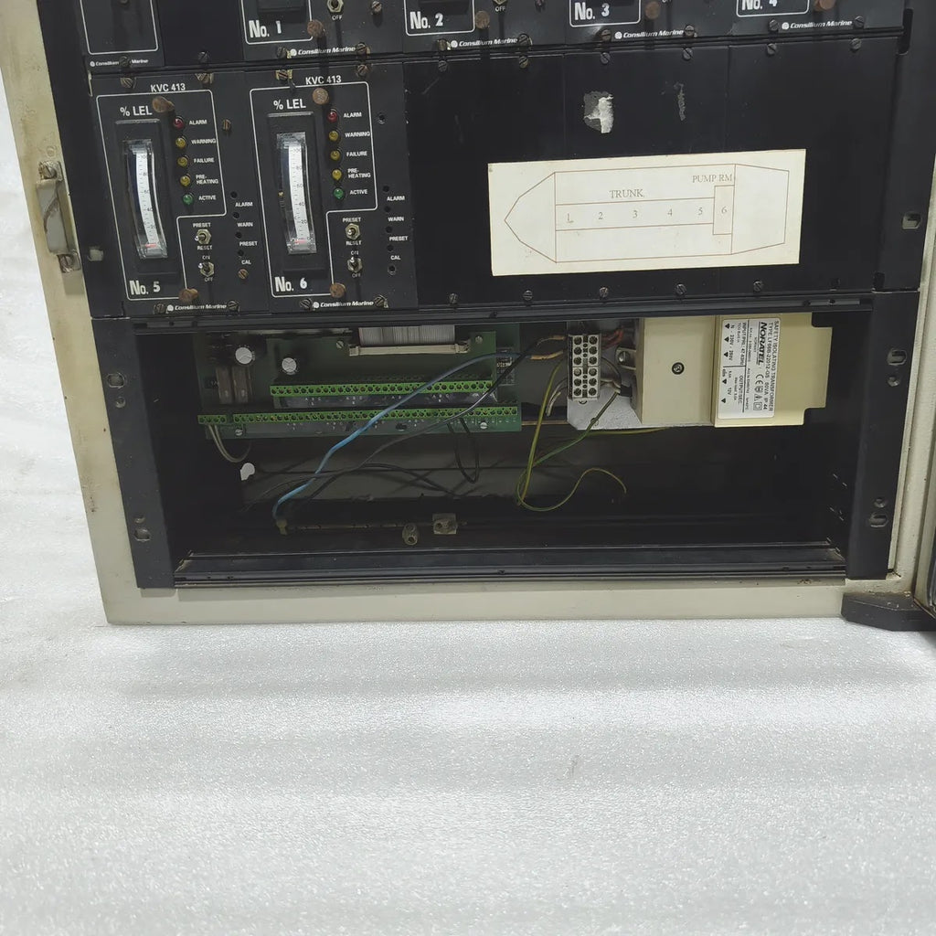 Consilium Marine KVC 413 Gas Detection Control Panel 6-Ch % LEL + KVC 312