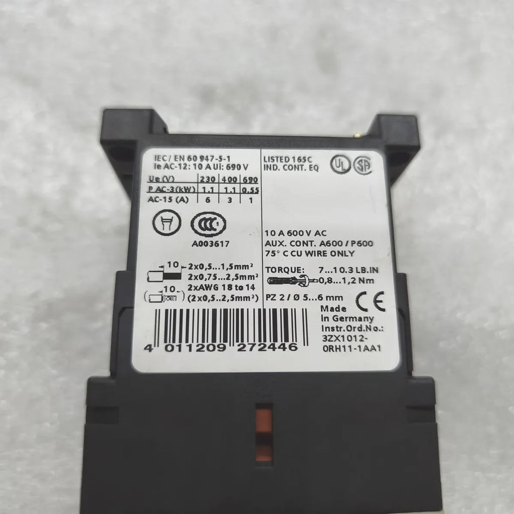 SIEMENS SIRIUS 3RH1122-1AP00 CONTACTOR RELAY 10A 690V 230V 50/60Hz 2NO 2NC