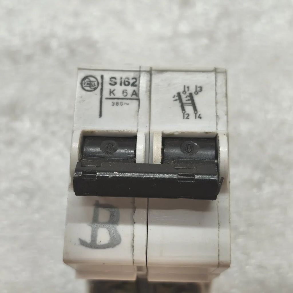 FAEL S162 K 6A 380V 2-POLE MINIATURE CIRCUIT BREAKER MCB