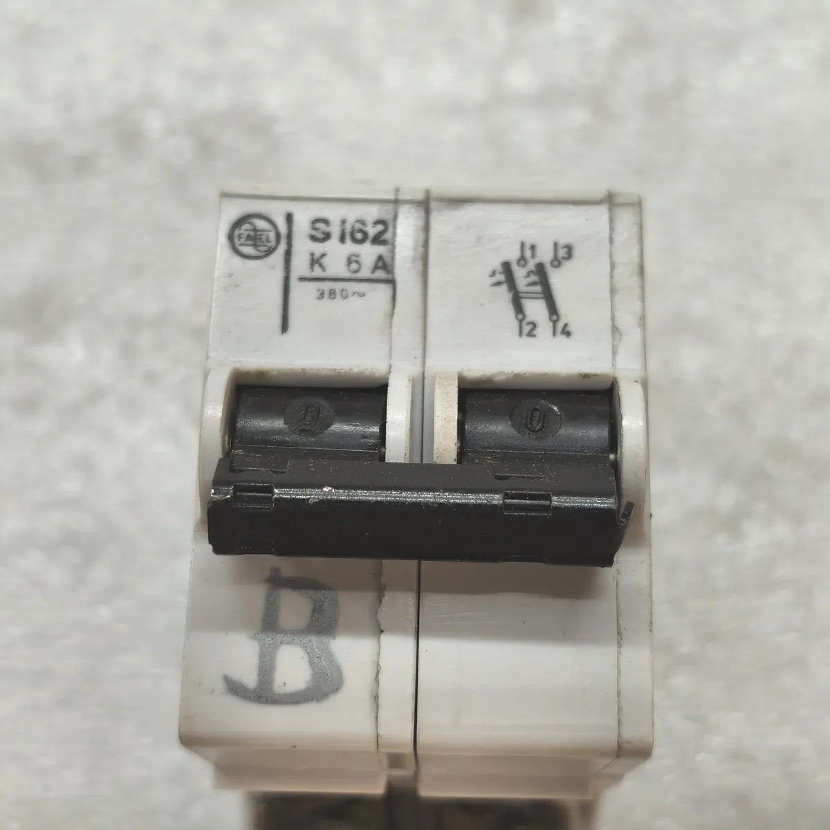 FAEL S162 K 6A 380V 2-POLE MINIATURE CIRCUIT BREAKER MCB