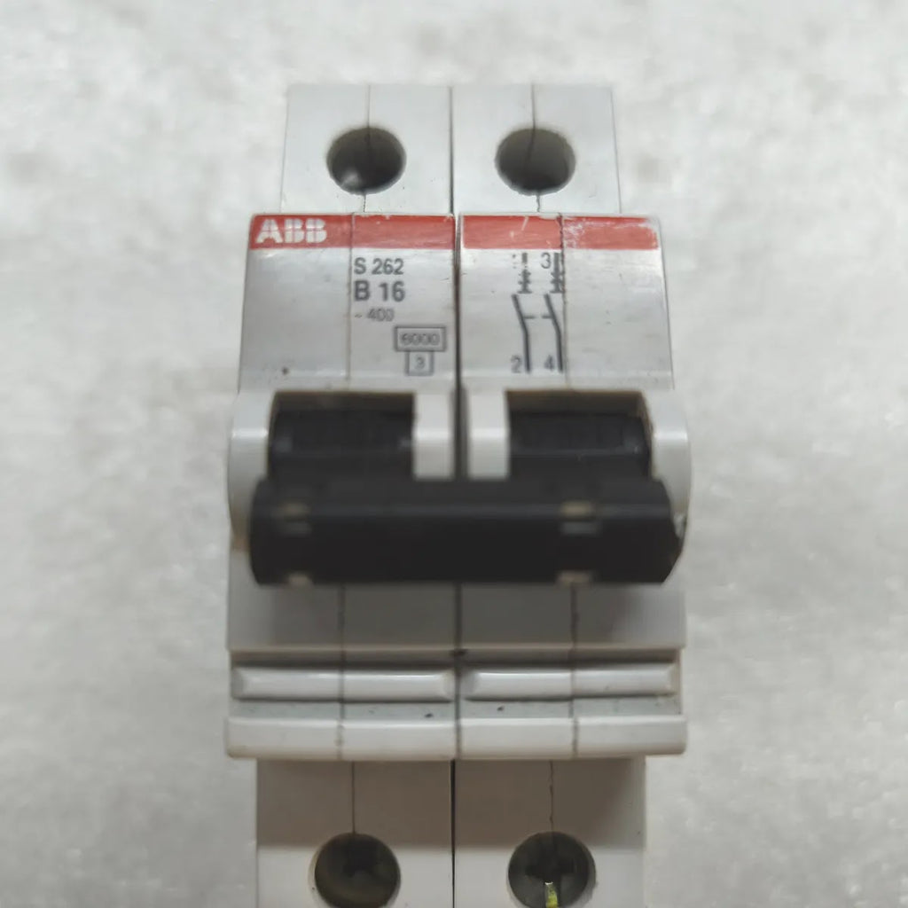 ABB S 262 MINIATURE CIRCUIT BREAKER 16A 2-POLE 400V 10kA IEC 947-2