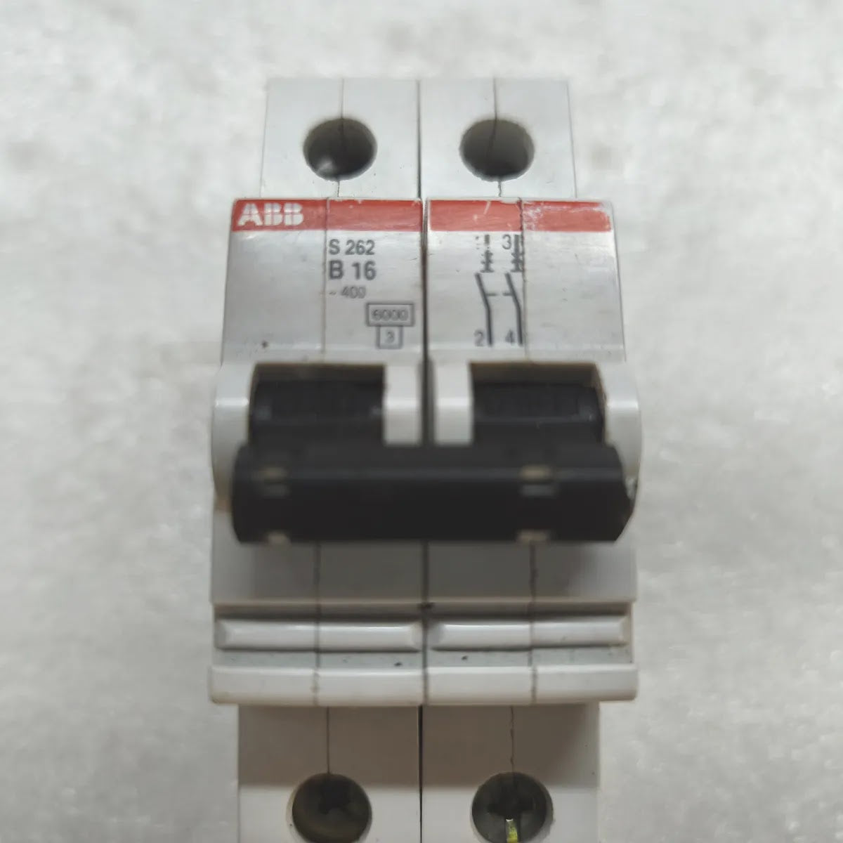 ABB S 262 MINIATURE CIRCUIT BREAKER 16A 2-POLE 400V 10kA IEC 947-2