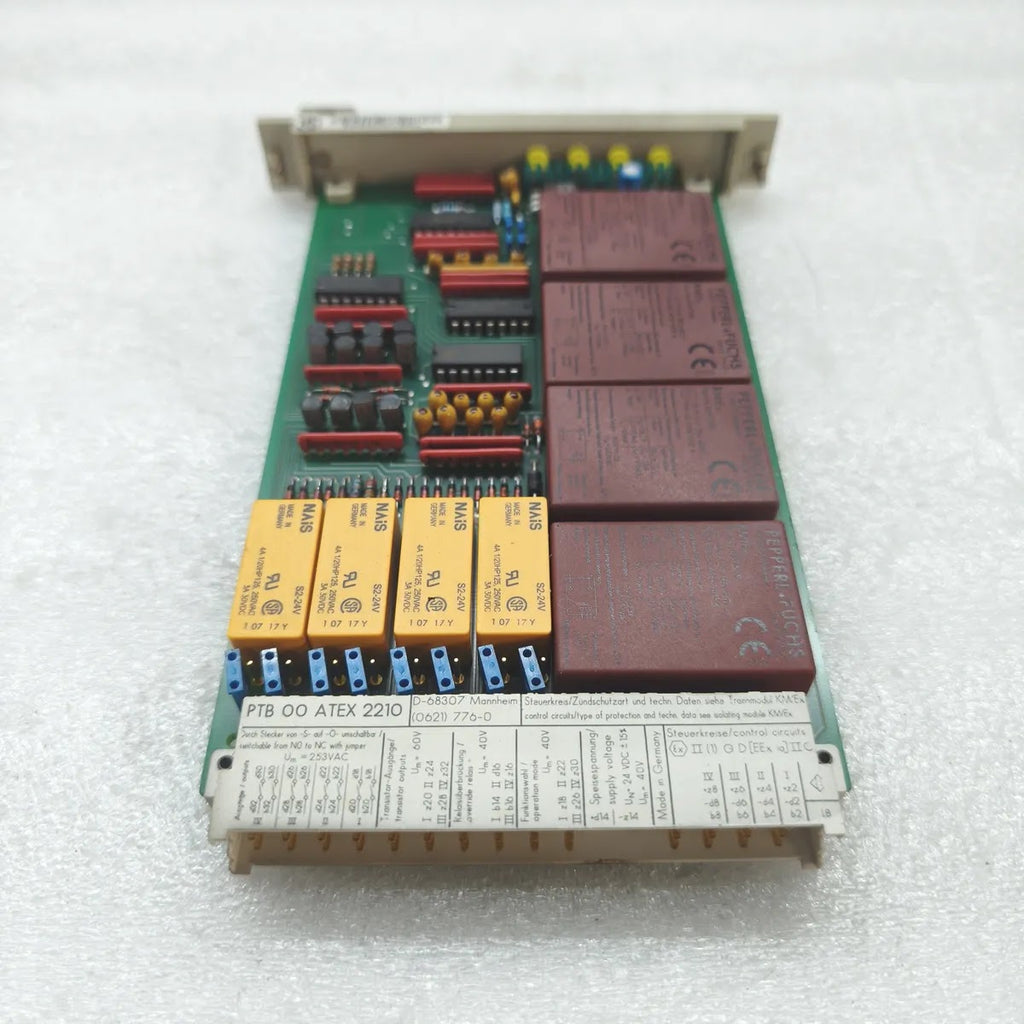 PEPPERL+FUCHS EG4-R 4-CHANNEL RELAY OUTPUT MODULE ATEX PTB 00 ATEX 2210 Ex ia