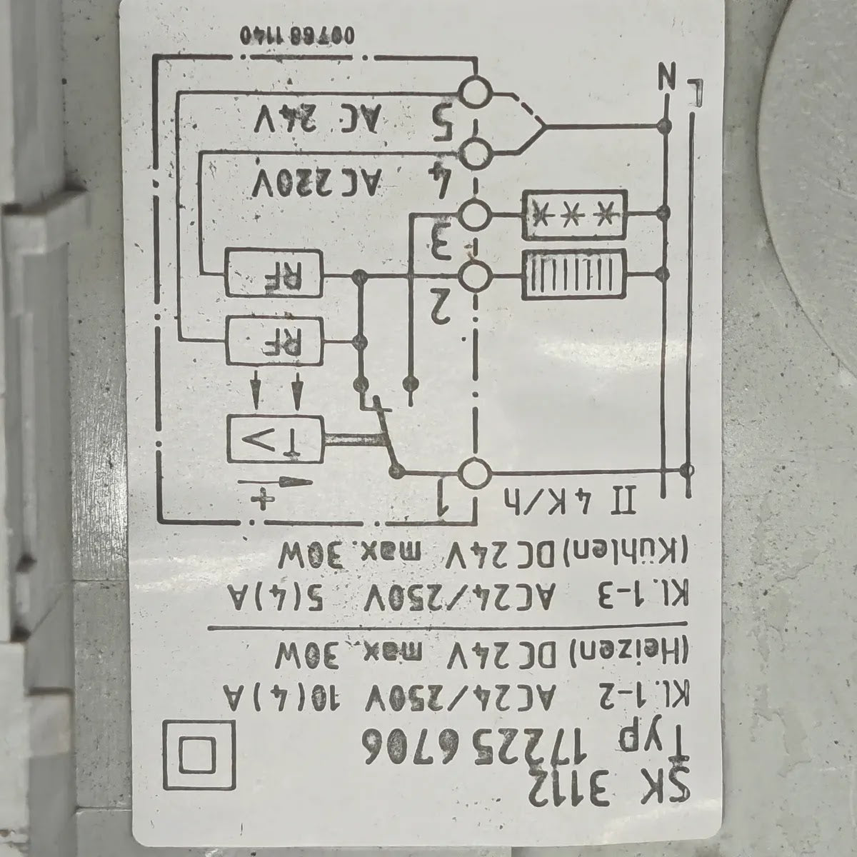 RITTAL SK 3112 TYP 17225 6706 Thermostat AC24/250V Heating Cooling Enclosure