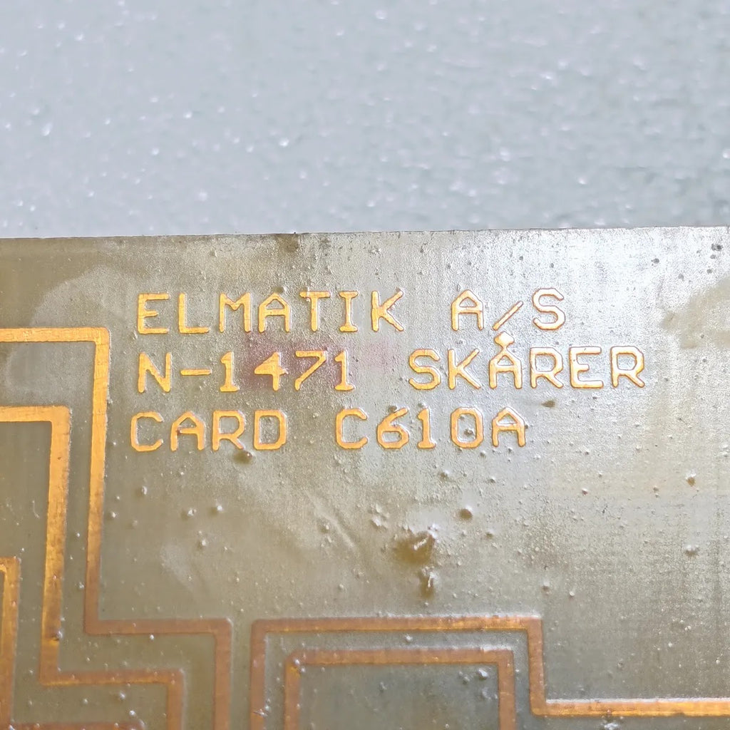 ELMATIK A/S Terminal Card Assembly CARD C510A/ CARD C610A N-1471 with D-Sub