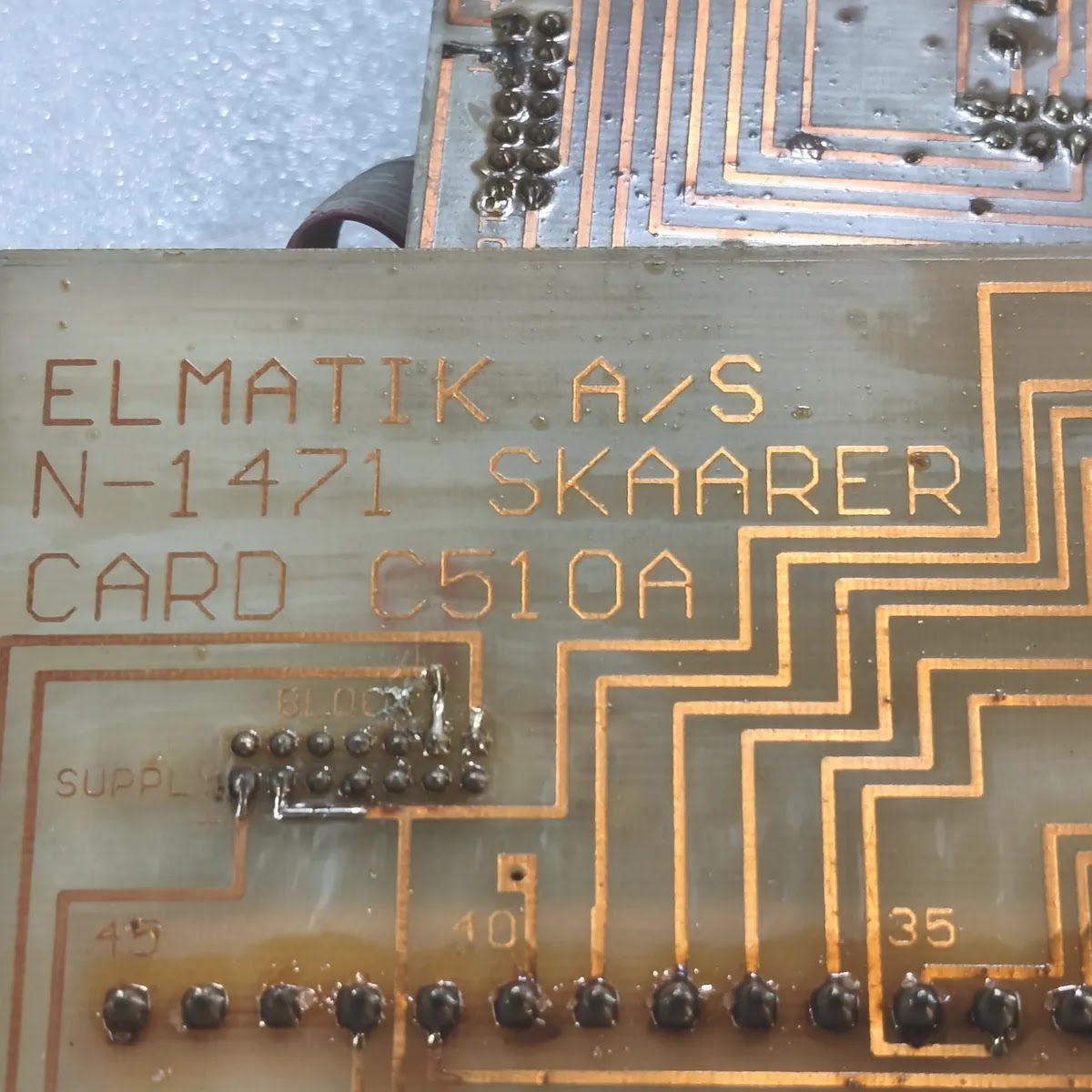 ELMATIK A/S Terminal Card Assembly CARD C510A/ CARD C610A N-1471 with D-Sub