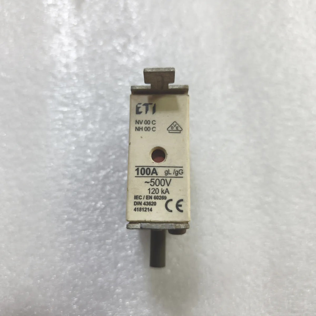 ETI NV 00 C/ NH 00 C NH FUSE 100A gL/gG ~500V 120 kA IEC/EN 60269 DIN 43620