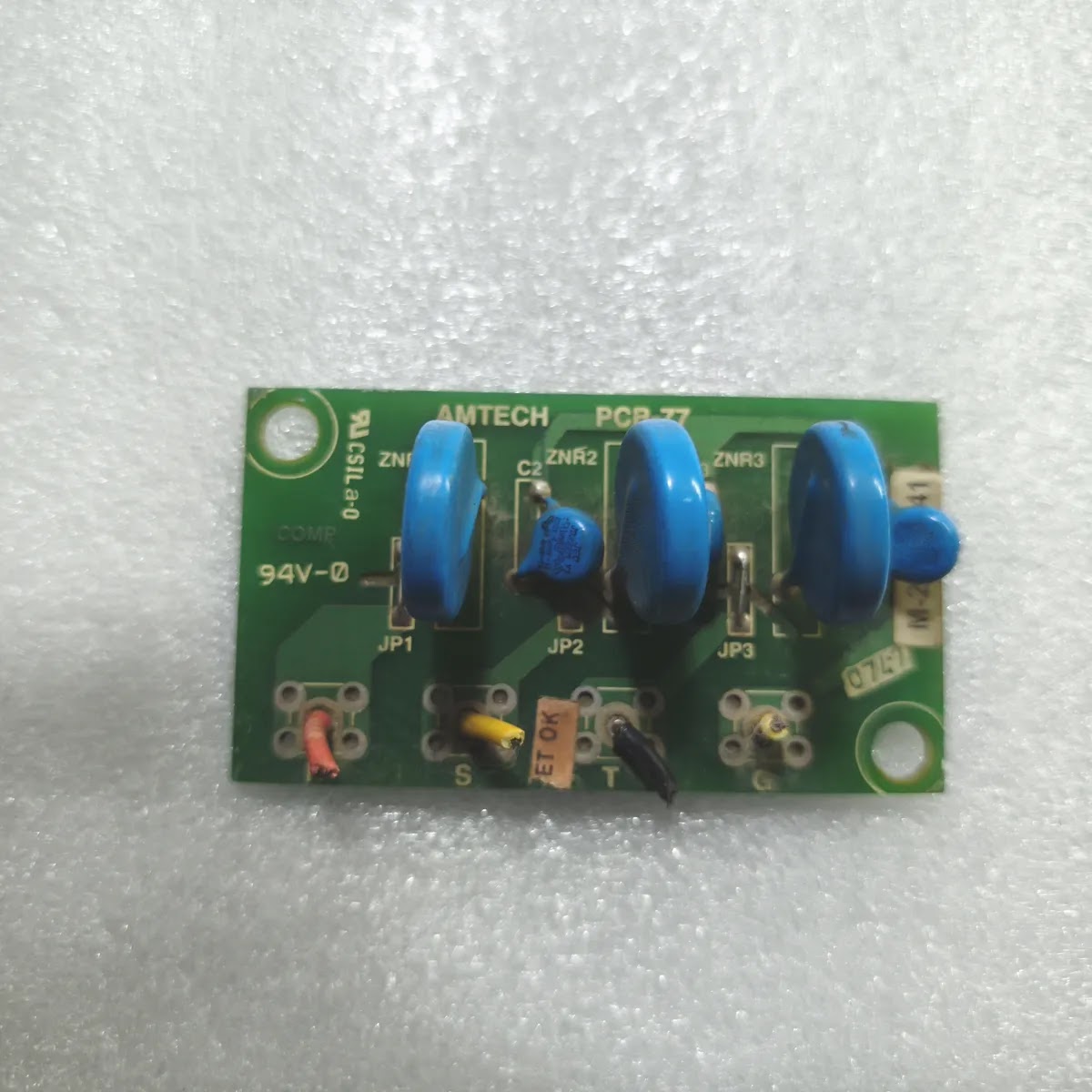 AMTECH PCB-77 VARISTOR SUPPRESSOR PCB CIRCUIT BOARD 94V-0 UL CSIL a-0