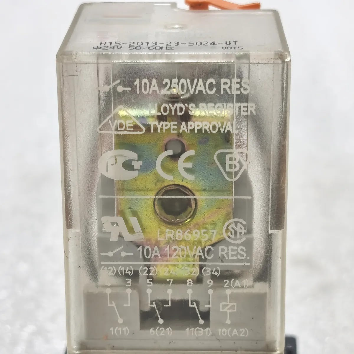 RELPOL R15-2013-23-5024-WT Industrial Relay 3PDT 24VAC 10A