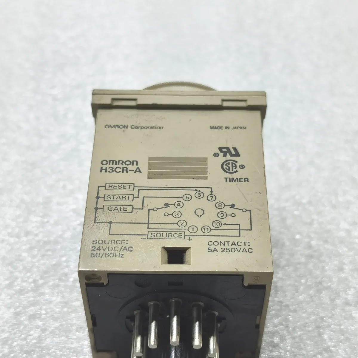 OMRON H3CR-A TIMER 24VDC/AC 50/60Hz CONTACT 5A 250VAC
