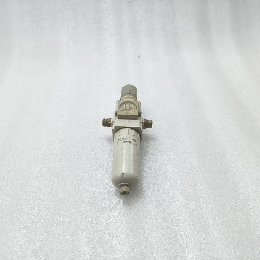 SMC AW20-02BCE-2-B Filter Regulator MAX PRESS. 1.0 MPa MAX TEMP 60°C SET PRESS.