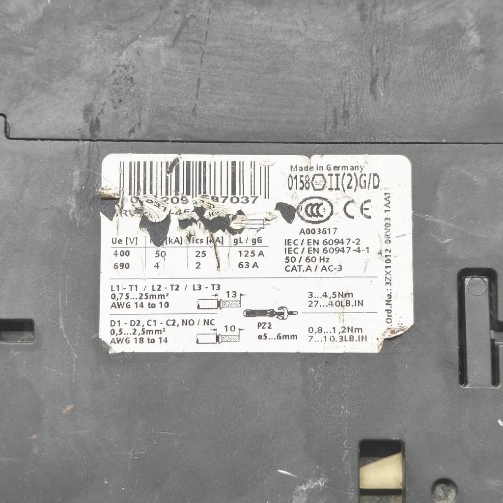 SIEMENS 3RV1031-4EA10 SIRIUS Motor Starter Protector 22-32A max 690V 50kA