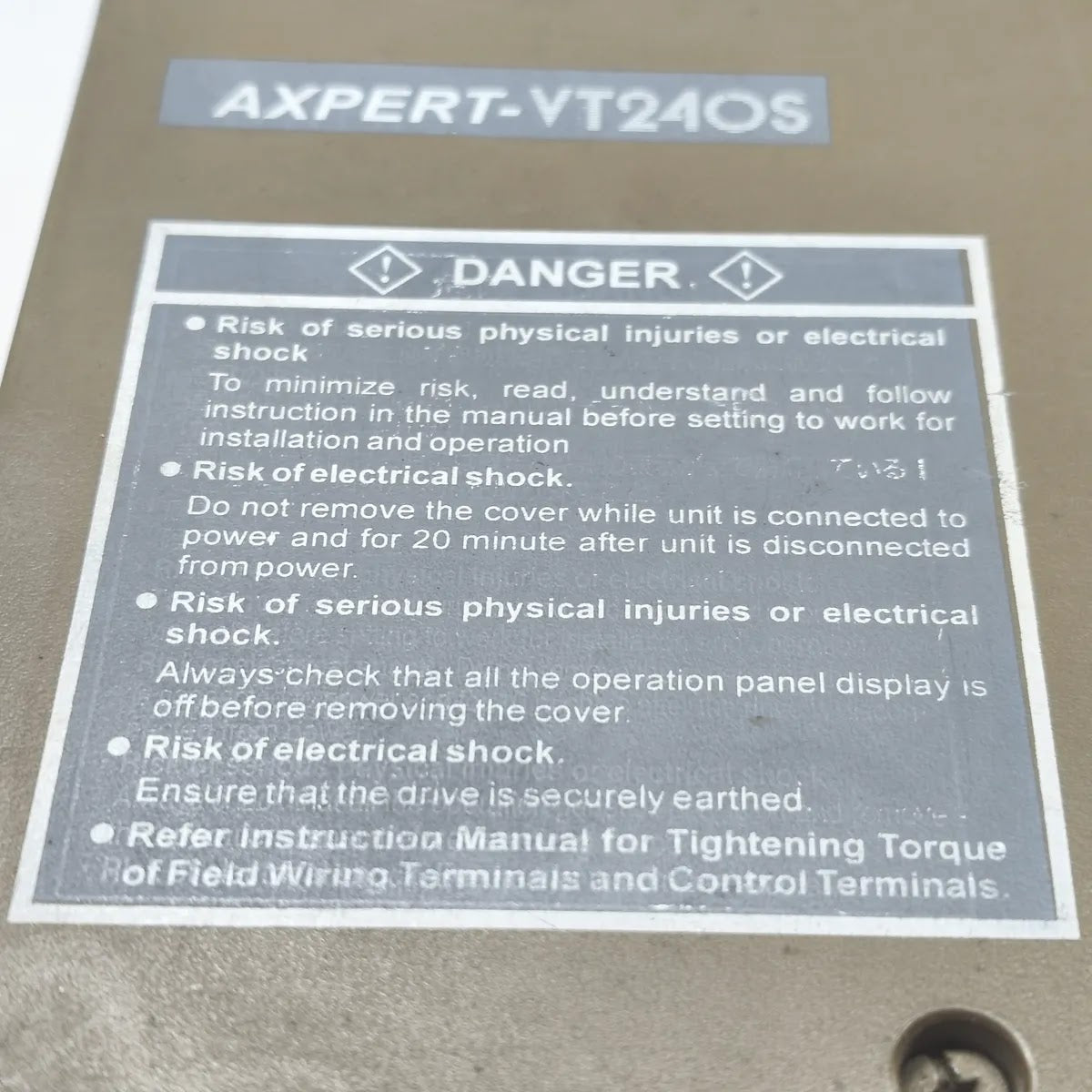 AMTECH AXPERT-VT240S Variable Speed Drive Inverter