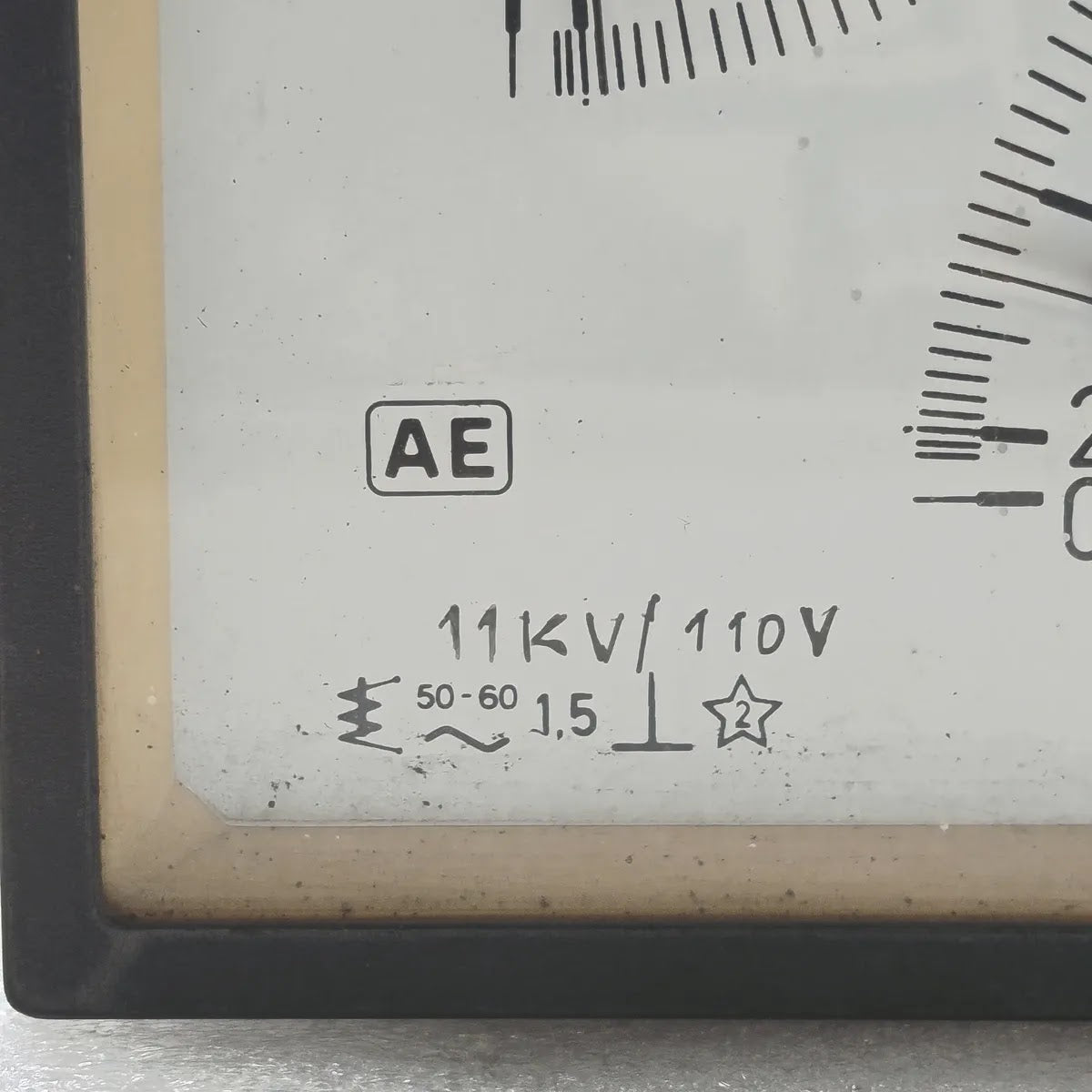 AE Double Voltmeter Panel Meter 0-11kV 11kV/110V