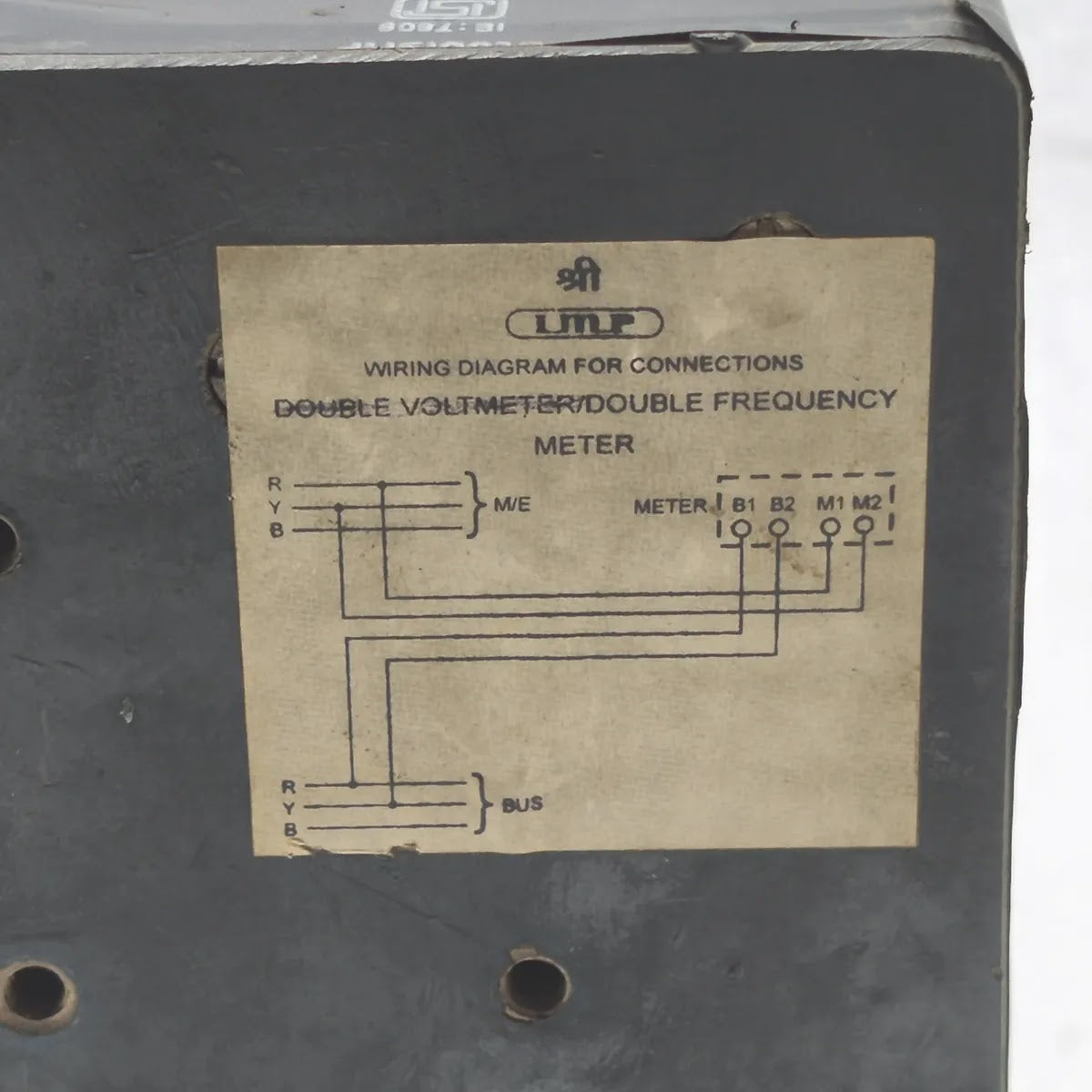 IMP POWER Double Frequency Meter 45-55Hz 110V