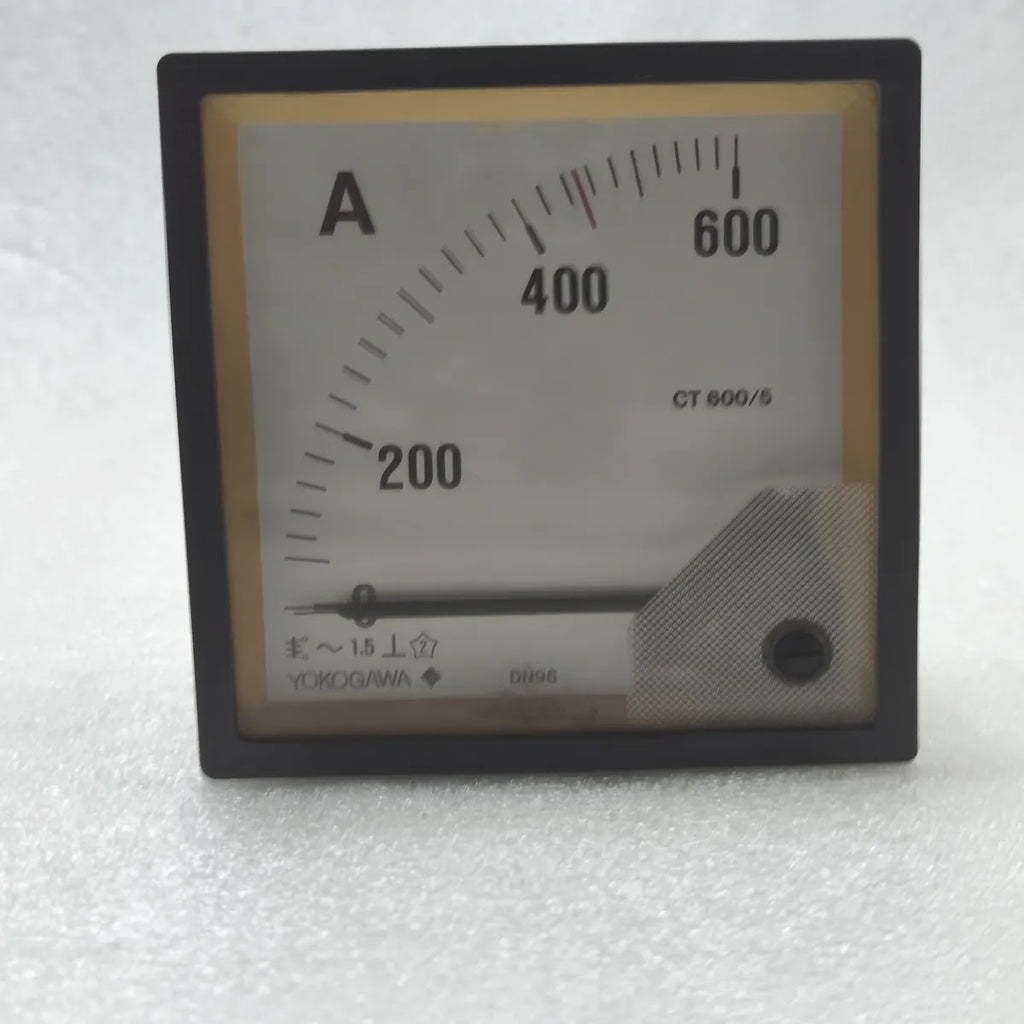 YOKOGAWA DN96A31/CJ AC Ammeter Panel Meter 0-600A CT 600/5A