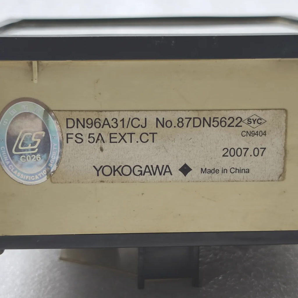 YOKOGAWA DN96A31/CJ AC Ammeter Panel Meter 0-600A CT 600/5A