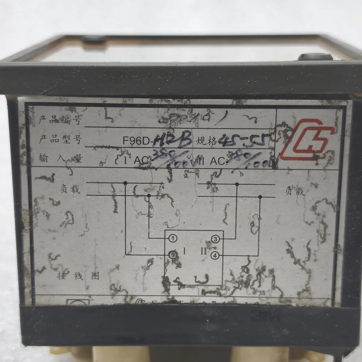SHANGHAI YITAI F96D-HzB Double Frequency Meter 45-55Hz 380/100V