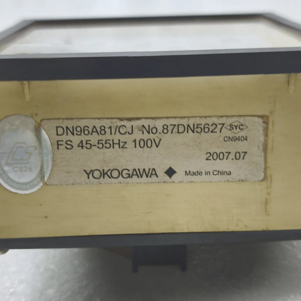 YOKOGAWA DN96A81/CJ Hz Frequency Meter 45-55Hz 100V Analog Panel Meter
